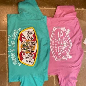 Salt Life tee NWT Size M and Ron Jon Surf Shop NWOT Size L  pit to put the same.